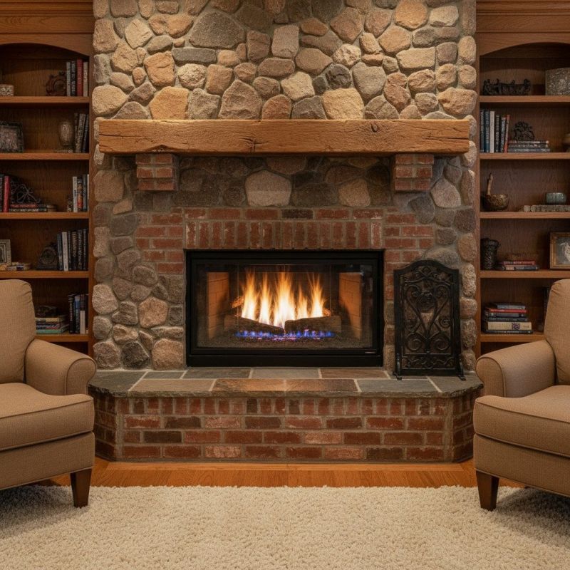Brick Fireplace Installation