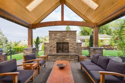 Stone Chimney Installation